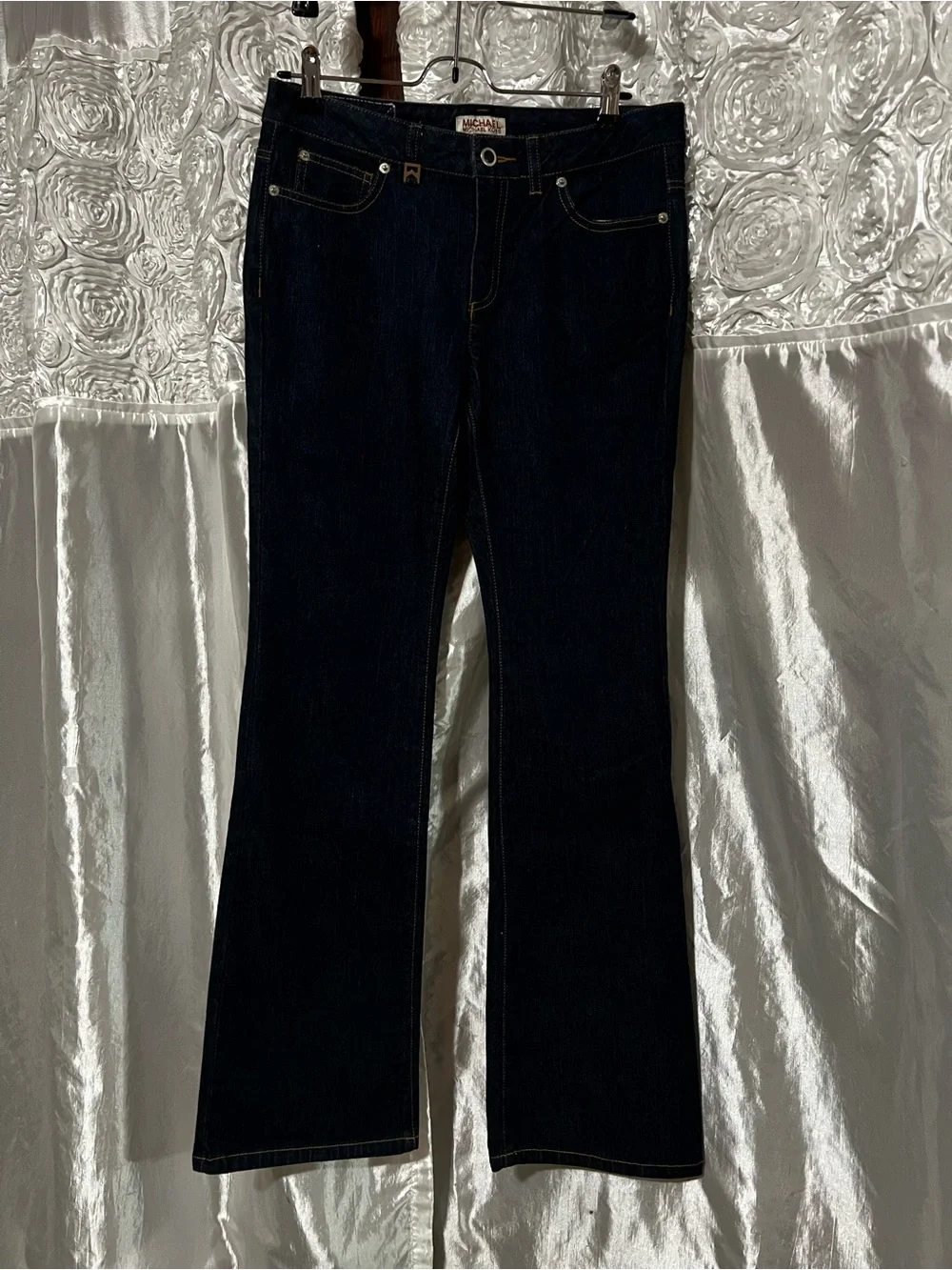 Michael Kors Dark Indigo Wide Leg Jeans